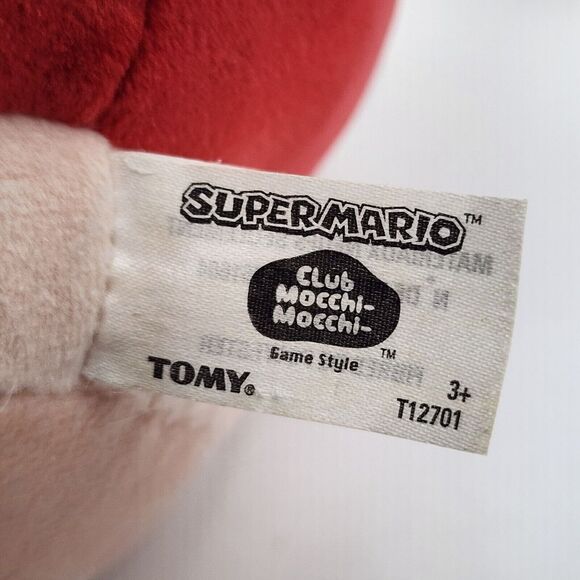 Super Mario Bros Kart Red 1UP Mushroom Plush Stuffed Toy Tomy Club Mocchi 6 Inch - Picture 3 of 4
